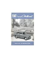 1953 FIAT 1100 INSTRUCTIEBOEKJE FRANS, Ophalen of Verzenden