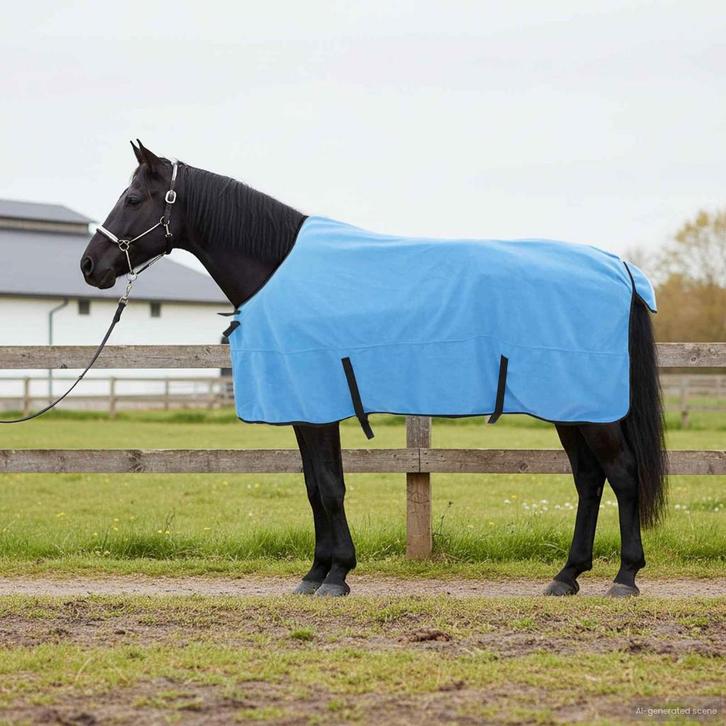vidaXL Paardendeken Volledig Aqua Polyester, Dieren en Toebehoren, Paarden en Pony's | Overige Paardenspullen, Nieuw, Verzenden