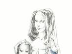 Léonard Foujita - Femme et enfant, Antiek en Kunst