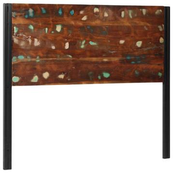 vidaXL Hoofdeinde 120 cm massief gerecycled en ijzer, Verzenden
