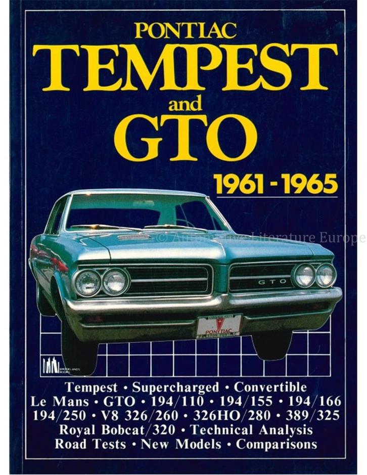 PONTIAC TEMPEST AND GTO 1961 - 1965 (BROOKLANDS), Boeken, Auto's | Boeken