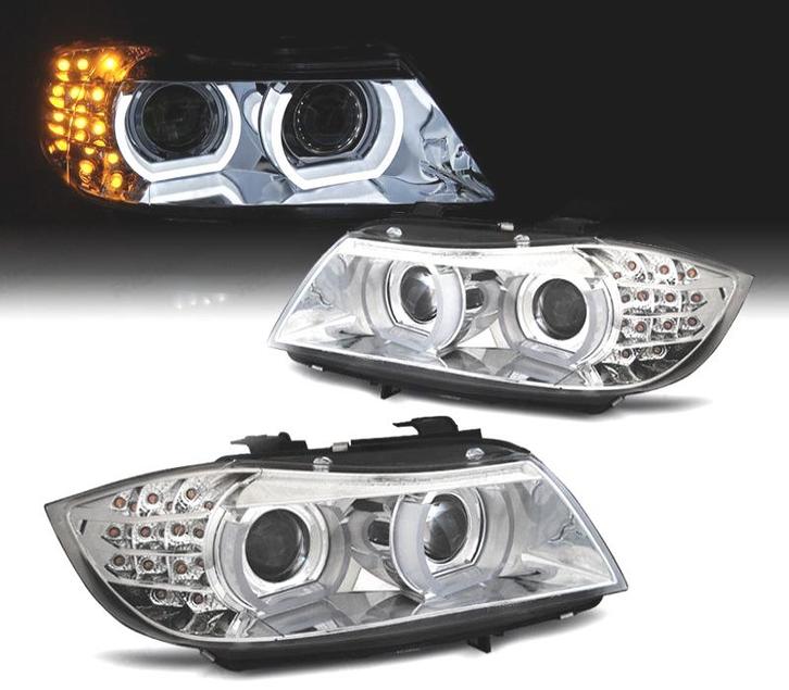 Phares Xénon Angel Eyes + Led Clignotant Pour Bmw E90 E91 08, Autos : Pièces & Accessoires, Éclairage, Envoi