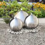 vidaXL 3 pcs Sphères de fontaine de jardin avec LED, Verzenden