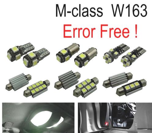 Kit 15 Ampoules Led Intérieur Pour Mercedes Classe M W163 Ml, Auto-onderdelen, Verlichting, Verzenden