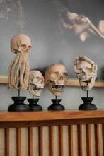 NO RESERVE PRICE - Tamarind Wooden Skull with Carved Snake