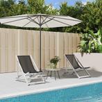 vidaXL Strandstoelen inklapbaar 2 st aluminium en textileen, Tuin en Terras, Tuinstoelen, Verzenden, Nieuw