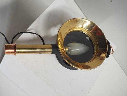 Wandlamp - Glas, Messing - Nautische wandlamp, Antiek en Kunst, Curiosa en Brocante