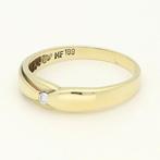 Ring - 14 karaat Geel goud Diamant (Natuurlijk), Handtassen en Accessoires, Nieuw
