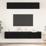 vidaXL Tv-meubelset 5 pcs Zwart eiken 100 x 30 x 30 cm, Huis en Inrichting, Kasten |Televisiemeubels, Verzenden, Nieuw