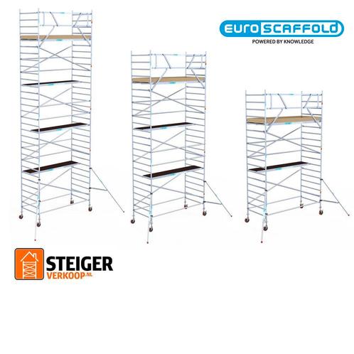 Stellingen, rolstellingen, rolsteigers vanaf € 275,-, Doe-het-zelf en Bouw, Steigers, Rolsteiger of Kamersteiger, Nieuw, 5 meter of hoger