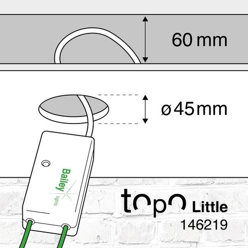 Bailey Topo Kleine 12V Led Transformator 0-50W Dimbaar -, Doe-het-zelf en Bouw, Bouwverlichting, Verzenden
