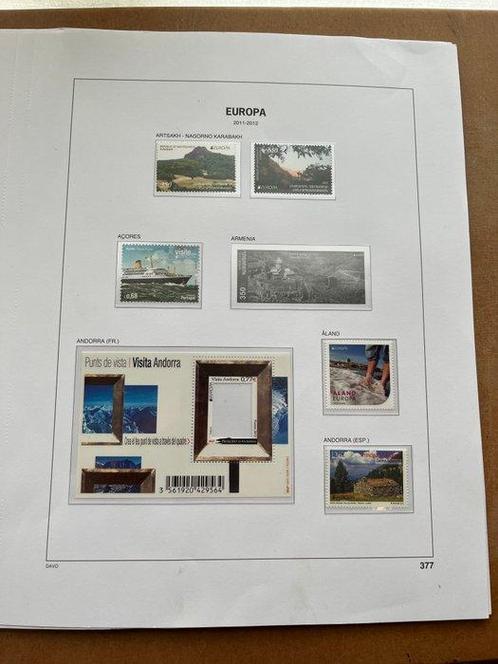 Verenigd Europa 2012 - Op Davo album bladen, Postzegels en Munten, Postzegels | Amerika