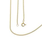 Gouden gourmet schakel ketting | 54 cm (schakelketting), Handtassen en Accessoires, Kettingen, Ophalen of Verzenden, Gebruikt