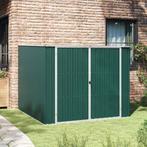 vidaXL Tuinschuur 195x198x159 cm gegalvaniseerd staal groen, Tuin en Terras, Verzenden, Nieuw