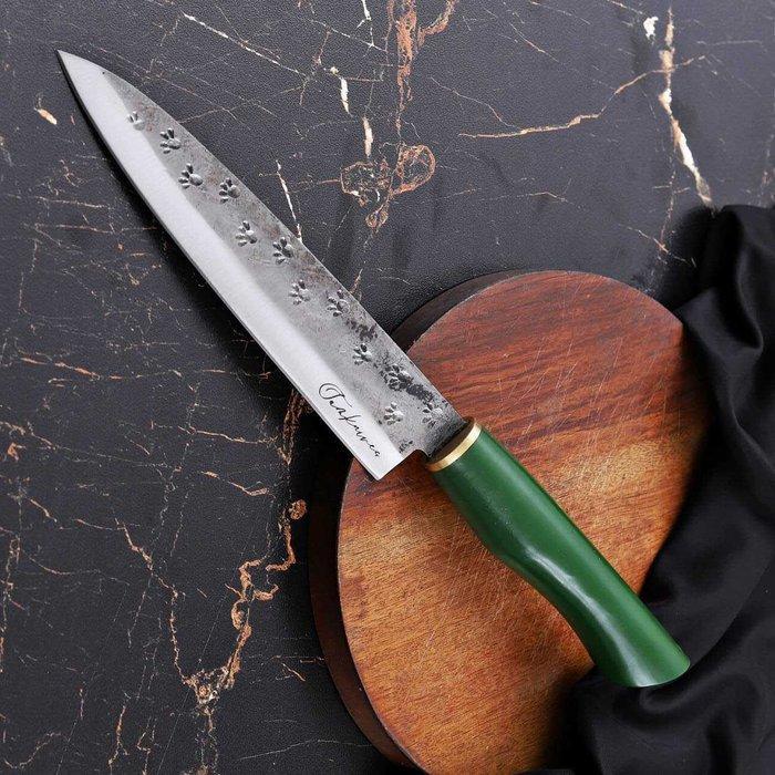 Keukenmes - R600 - Staal, Hars - Italië - Geëmailleerde, Antiquités & Art, Antiquités | Ustensiles de cuisine