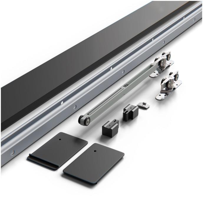 Schuifdeursysteem Mod. SD005 aluminium zwart, Doe-het-zelf en Bouw, Raamkozijnen en Schuifdeuren, Nieuw, Overige materialen