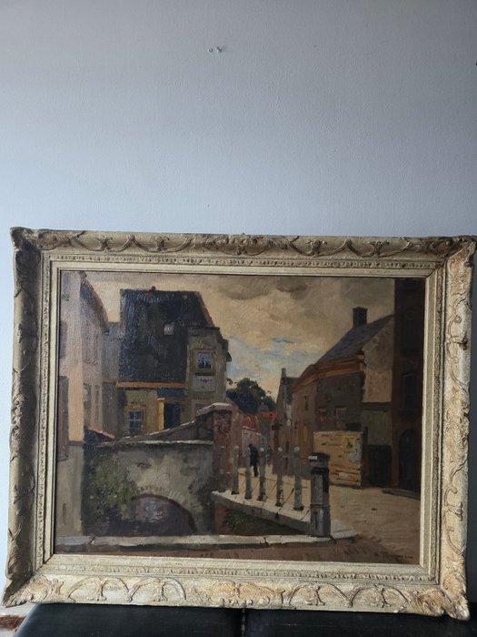 Herman Bogman jr (1861-1921) - Dorp bij s Hertogenbosch, Antiek en Kunst, Kunst | Schilderijen | Klassiek