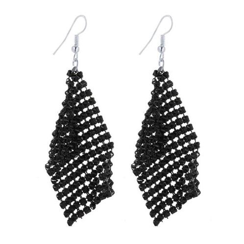 Fako Bijoux® - Oorbellen - Dansende Doekjes - Zwart, Handtassen en Accessoires, Oorbellen, Verzenden