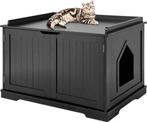 MaxxPet Houten kattenhuis - katten bench 75x53x52cm, Dieren en Toebehoren, Ophalen of Verzenden, Nieuw, Gesloten