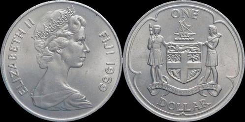 Fiji 1 dollar 1969 koper-nikkel, Postzegels en Munten, Munten | Amerika, Verzenden