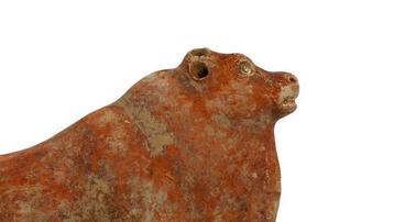Chinois ancien, empire des Wei Terre cuite Boeuf en