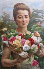 Antonio Ermolao Paoletti (1834-1912) - Fanciulla con fiori