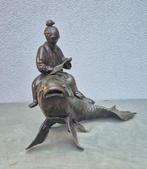 Japanse Kinko en karper - Brons - Japan - Meiji periode