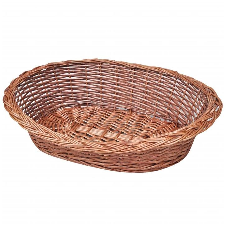 vidaXL Hondenmand/huisdierenbed 69 cm natuurlijk wilgen, Dieren en Toebehoren, Honden-accessoires, Nieuw, Verzenden
