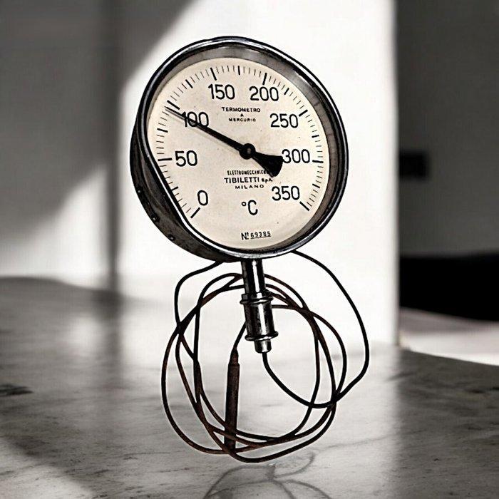 Tibiletti - Thermometer - Staal - industriële thermometer, Antiek en Kunst, Antiek | Wandborden en Tegels