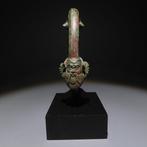 Etruscan Brons Hanteer met de afbeelding van een Satyr. 4e