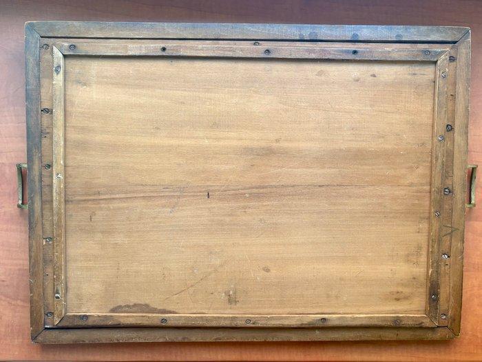 Dienblad - Hout - Dienblad, Antiek en Kunst, Curiosa en Brocante