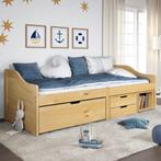 vidaXL Slaapbank met 3 lades IRUN 90x200 cm massief, Huis en Inrichting, Slaapkamer | Bedden, Verzenden, Nieuw