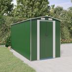 vidaXL Tuinschuur 192x440x223 cm gegalvaniseerd staal groen, Tuin en Terras, Verzenden, Nieuw