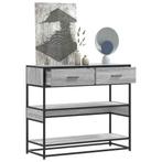 vidaXL Wandtafel 90x35x80 cm bewerkt hout grijs sonoma, Huis en Inrichting, Tafels | Bijzettafels, Verzenden, Nieuw