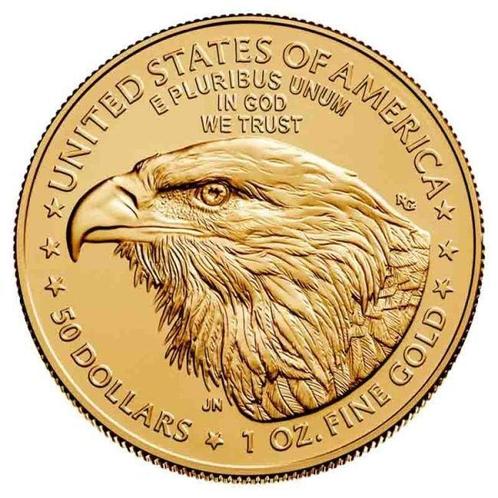États-Unis. 50 Dollars 1 oz $50 USD American Gold Eagle Coin, Postzegels en Munten, Edelmetalen en Baren