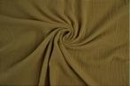 10 meter double gauze stof - Taupe - 100% katoen, Overige kleuren, Verzenden, 120 cm of meer, Katoen