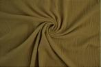 10 meter double gauze stof - Taupe - 100% katoen, 200 cm of meer, Nieuw, 120 cm of meer, Katoen