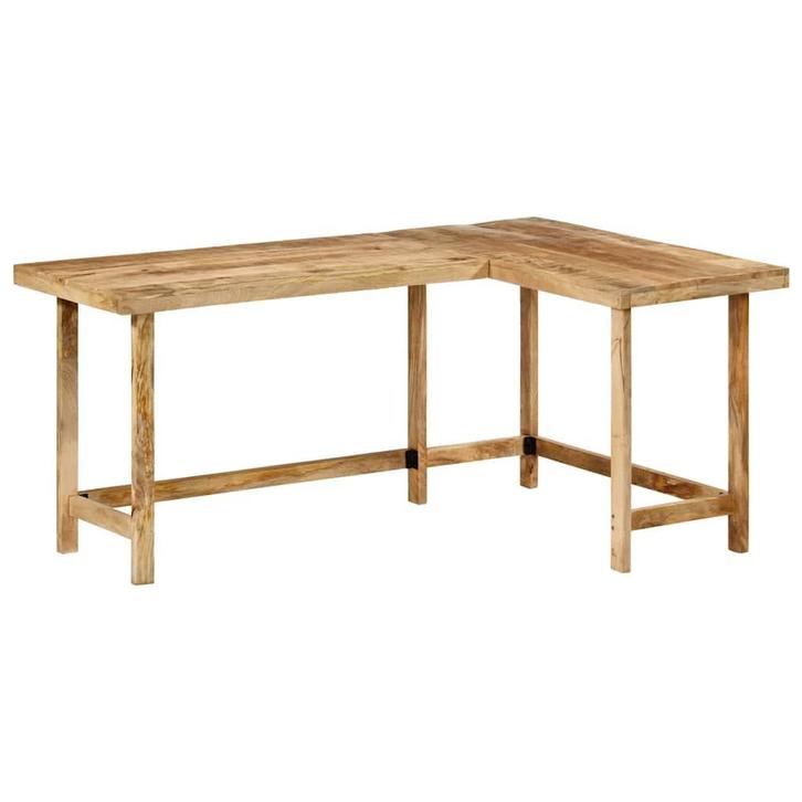 vidaXL Bureau 165x110x75 cm massief mangohout, Huis en Inrichting, Bureaus, Nieuw, Verzenden