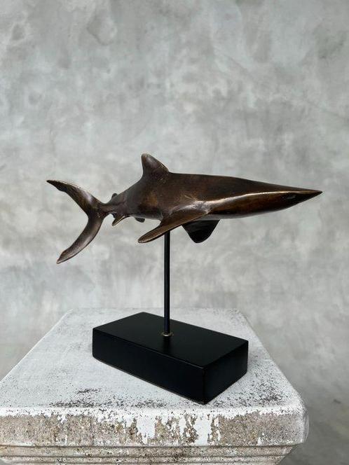 sculptuur, NO RESERVE PRICE - Bronze Polished Great White, Antiek en Kunst, Kunst | Designobjecten