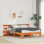 vidaXL Bedframe met lade Bruin 135 x 190 cm, Huis en Inrichting, Verzenden, Nieuw
