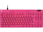 Logitech - Gaming-toetsenbord - Azerty - Roze, Computers en Software, Verzenden, Logitech, Bedraad, Nieuw