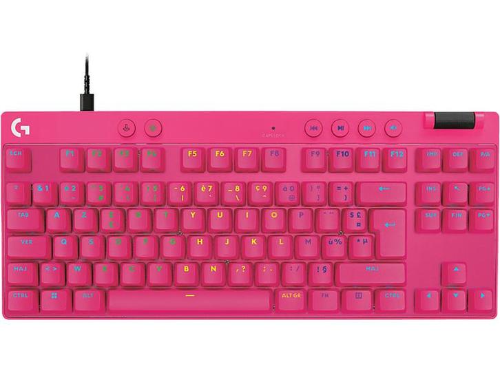 Logitech - Gaming-toetsenbord - Azerty - Roze, Informatique & Logiciels, Claviers, Envoi