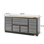 Professionele werkbank – montagetafel 183 x 70 x 95 cm. met, Ophalen of Verzenden, Nieuw