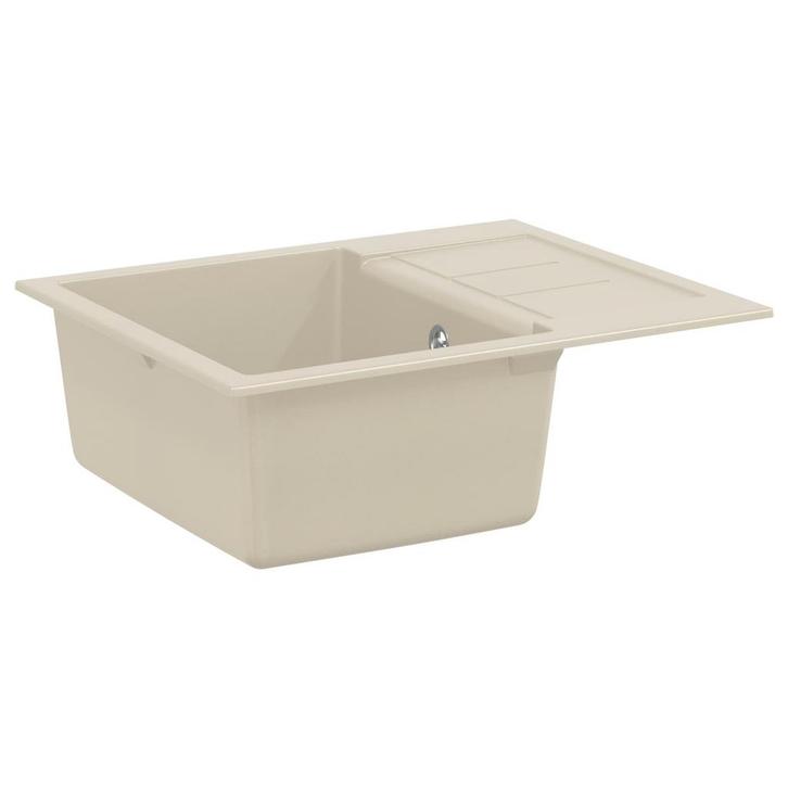 vidaXL Wasbak Beige 620 x 500 mm 80% Kwarts en 20% Hars, Huis en Inrichting, Keuken | Keukenelementen, Nieuw, Verzenden