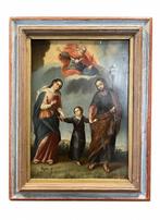 Italiaanse school (XVIII) - Sacra Famiglia, Antiek en Kunst, Kunst | Schilderijen | Klassiek