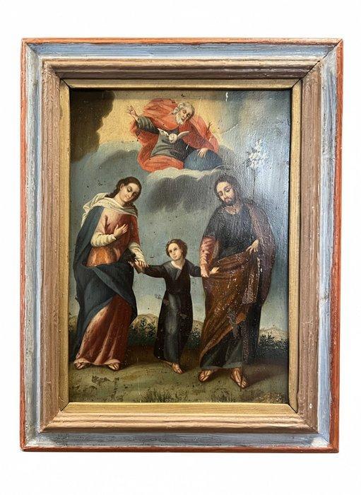 Italiaanse school (XVIII) - Sacra Famiglia, Antiek en Kunst, Kunst | Schilderijen | Klassiek