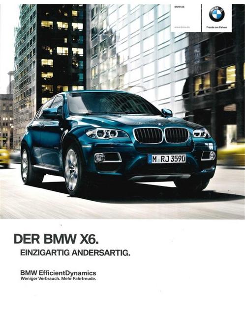 2012 BMW X6 BROCHURE DUITS, Boeken, Auto's | Folders en Tijdschriften