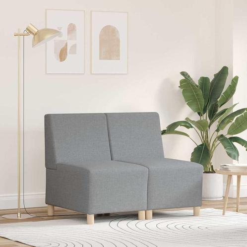 vidaXL Modulaire Sofa Eenheid Armless 2 pcs Lichtgrijs 55 x, Huis en Inrichting, Zetels | Zetels, Nieuw, Verzenden