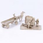 NO RESERVE Draaiorgel met dansend echtpaar & paard en wagen