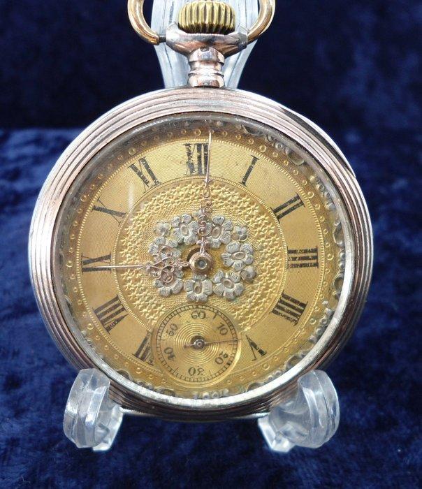 A. Schild - Cal. 474 Remontoir silver/Gold Pocket watch -, Handtassen en Accessoires, Horloges | Heren
